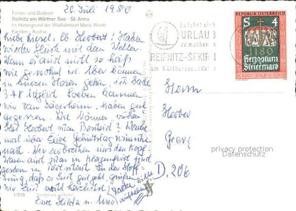 Reifnitz Woerthersee im Hintergrund Wallfahrtsort Maria Wört – Bild 2