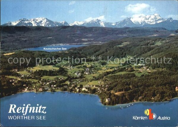 Reifnitz Woerthersee Keutschacher See Alpenpanorama Fliegera