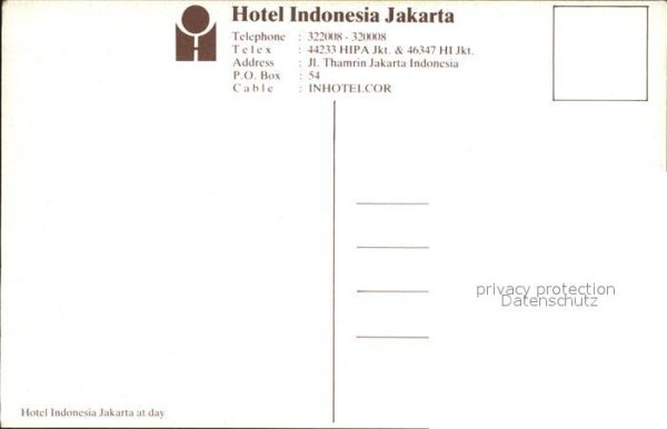 Jakarta Hotel Indonesia Fliegeraufnahme – Bild 2