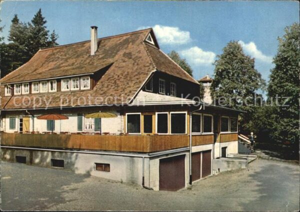 Loffenau Bad Herrenalb Höhengasthaus Teufelsmühle im Schwarzwa