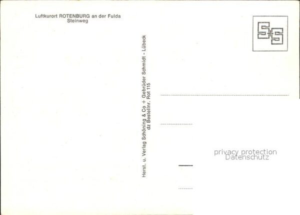 Rotenburg Fulda Steinweg Fachwerkhäuser Luftkurort – Bild 2