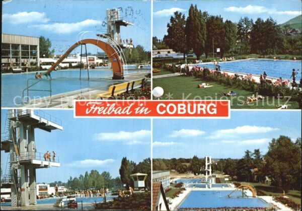 Coburg Freibad Sprungturm