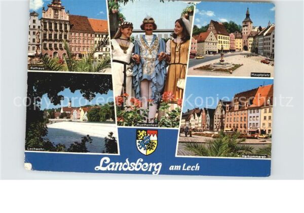 Landsberg Lech Rathaus Ruethenfest Hauptplatz Herkomme