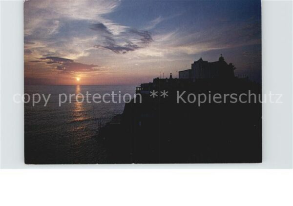 Forio d Ischia Chiesa dei Soccorso al tramonto Kirche