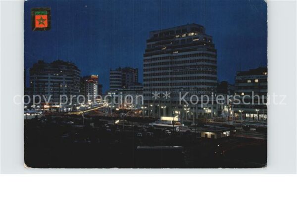 Casablanca Plaza Mohammed V la nuit