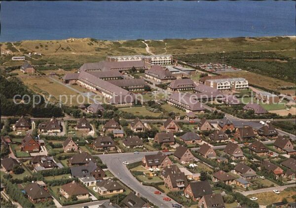 Westerland Sylt Fliegeraufnahme Nordseeklinik und Sanat