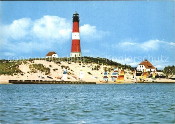 Hoernum Sylt Leuchtturm von der Seeseite