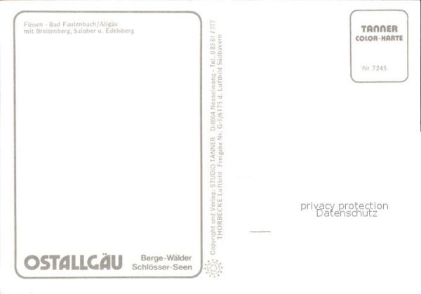 Bad Faulenbach Fliegeraufnahme Breitenberg Salober Ede – Bild 2