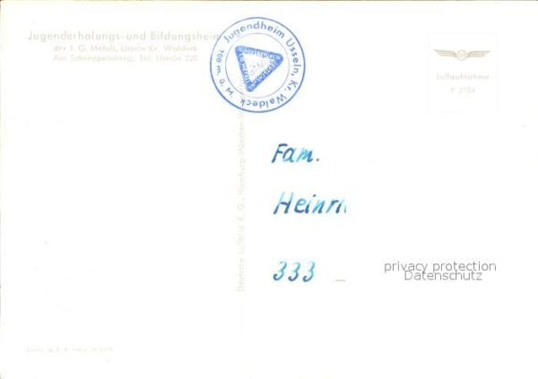 Usseln Fliegeraufnahme Jugenderholungsheim – Bild 2