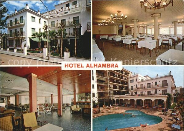 Lloret de Mar Hotel Alhambra Aussenansicht Pool Speis