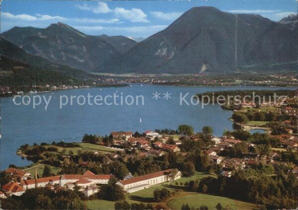 Bad Wiessee Fliegeraufnahme mit Wallberg und Bodens