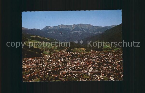 Dornbirn Vorarlberg Fliegeraufnahme mit Firstgruppe