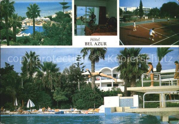 Hammamet Hotel Bel Azur Tennisplatz Poollanschaf
