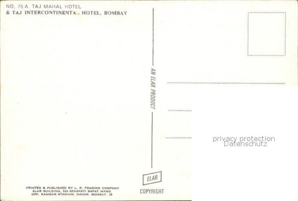 Bombay Mumbai Taj Mahal Hotel International – Bild 2