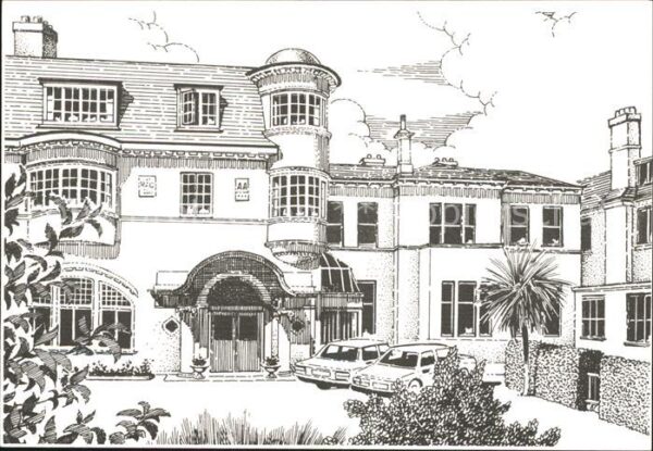 Torquay Torbay Overmead Hotel Zeichnung