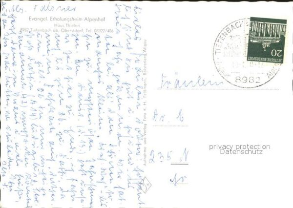 Tiefenbach Oberstdorf Erholungsheim Alpenhof – Bild 2