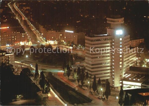 Berlin Sender Freies Berlin bei Nacht