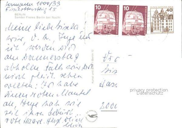 Berlin Sender Freies Berlin bei Nacht – Bild 2