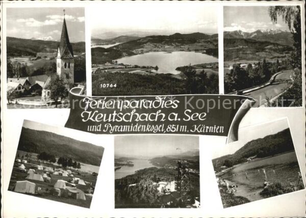 Keutschach See Fliegeraufnahme Camping mit Pyramidenko