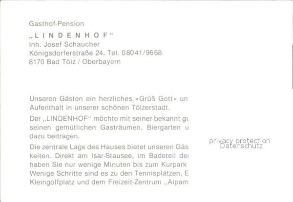 Bad Toelz Gasthaus Lindenhof – Bild 2