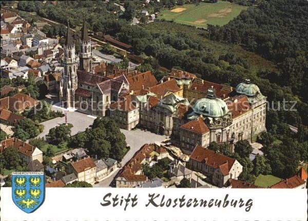 Klosterneuburg Fliegeraufnahme mit Stift