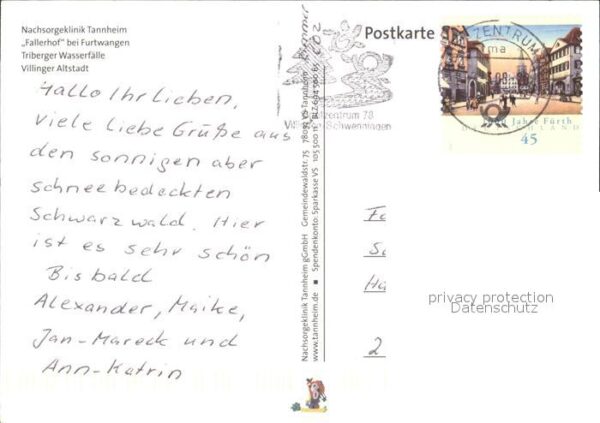 Tannheim Wuerttemberg Nachsorgeklinik – Bild 2