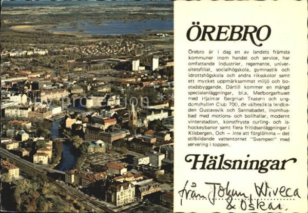 Oerebro Fliegeraufnahme Hälsningar