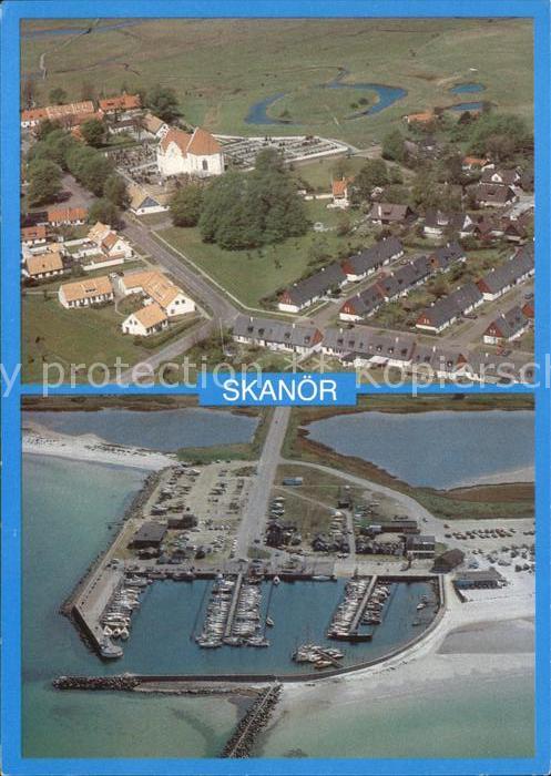 Skanoer Fliegeraufnahme mit Hafen
