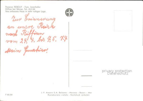 Riffian Meran Pension Rebgut – Bild 2