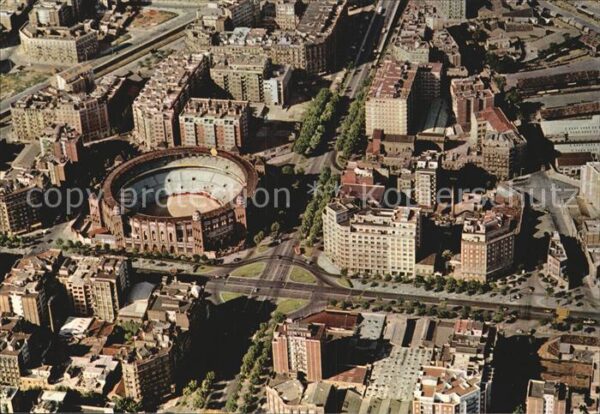 Barcelona Cataluna Fliegeraufnahme Piazza de toros Monumen