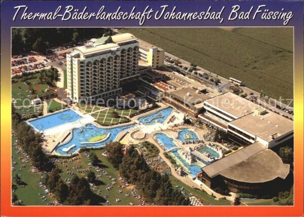 Bad Fuessing Fliegeraufnahme Thermal-Bäderlandschaft