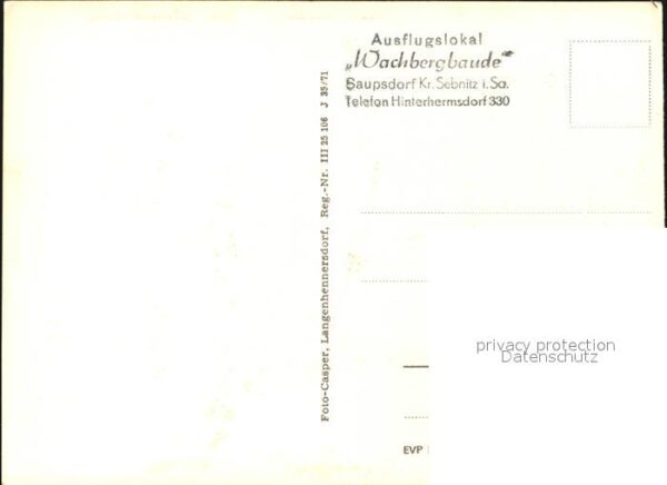 Saupsdorf Restaurant Wachbergbaude – Bild 2