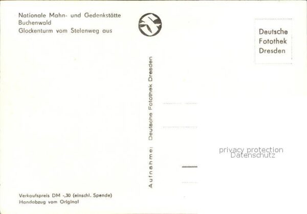 Buchenwald Weimar Mahn- und Gedenkstätte Glockenturm – Bild 2