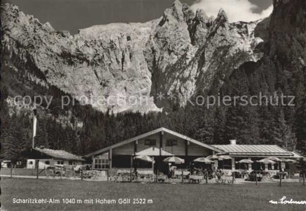 Berchtesgaden Scharitzkehl Alm mit Hohe Göll