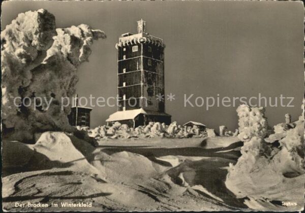 Brocken Harz im Winter
