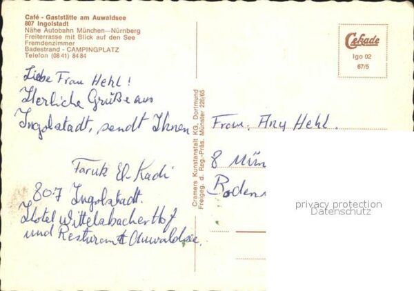 Ingolstadt Donau Fliegeraufnahme Cafe Restaurant am Auwa – Bild 2
