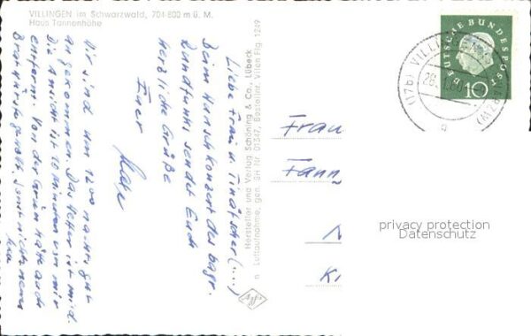 Villingen-Schwenningen Fliegeraufnahme Haus Tannenhöhe – Bild 2