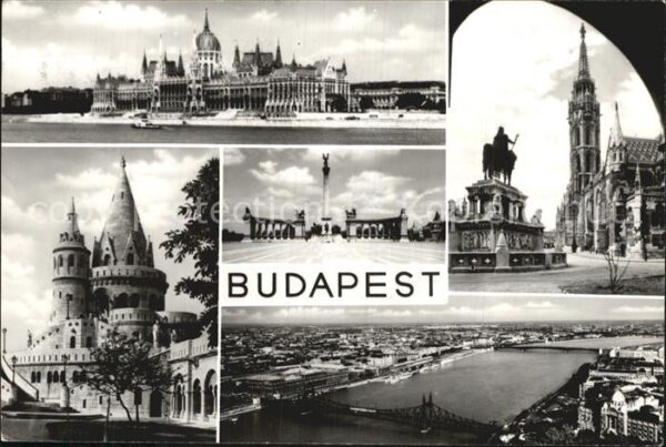 Budapest Stadtansichten Brücken Kirche Denkmal