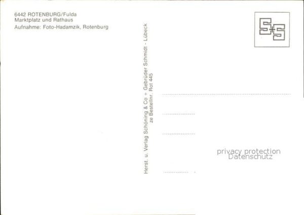 Rotenburg Fulda Marktplatz und Rathaus – Bild 2