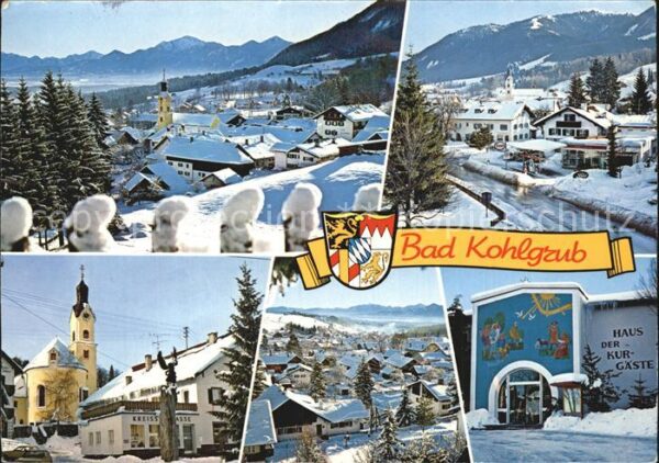 Bad Kohlgrub Teilansicht Kirche Haus der Kurgäste
