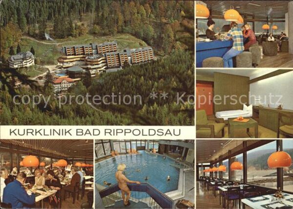Bad Rippoldsau-Schapbach Fliegeraufnahme Kurklinik Hallenbad Gas