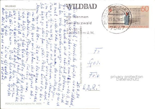 Bad Wildbad Thermalbad Kurpark Teilansicht – Bild 2