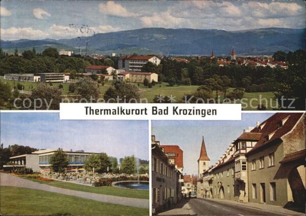 Bad Krozingen Teilansicht Kurpark Kirche