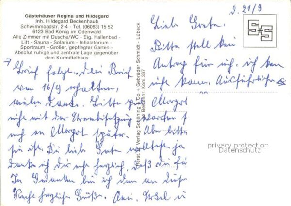 Bad Koenig Odenwald Gästehäuser Regina und Hildegart – Bild 2