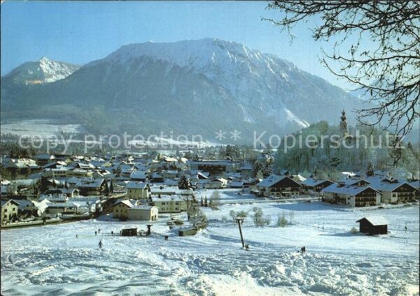 Ruhpolding Teilansicht mit Rauschberg