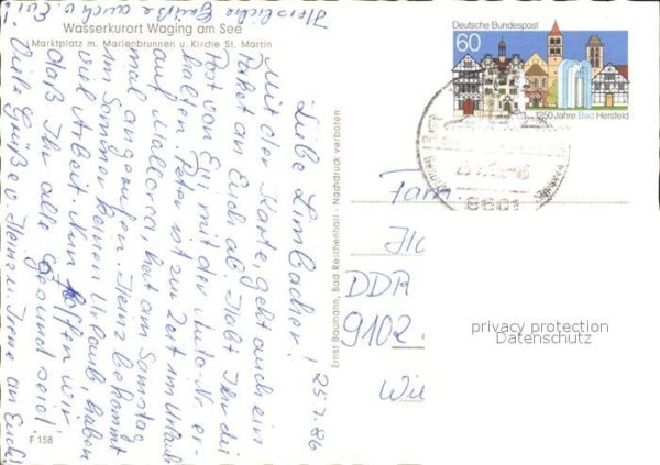 Waging See Marktplatz Marienbrunnen Kirche Sankt M – Bild 2