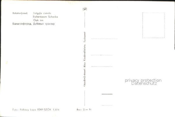 Balatonfuered Eichbaumschenke Oak Inn – Bild 2
