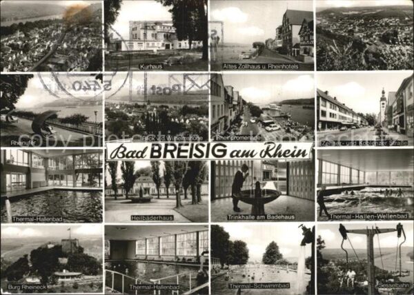 Bad Breisig Rheinufer Thermalhallenbad Burg Rheinec
