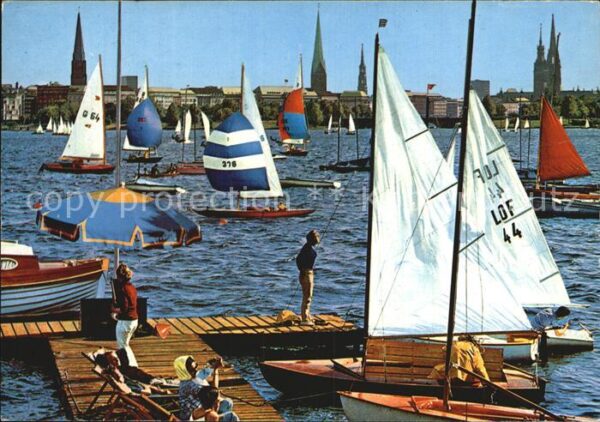 Hamburg Aussenalster und Dtadtpanorama