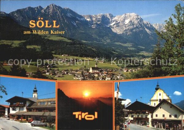 Soell Tirol Panorama mit Hohen Salve und Wilden Kai